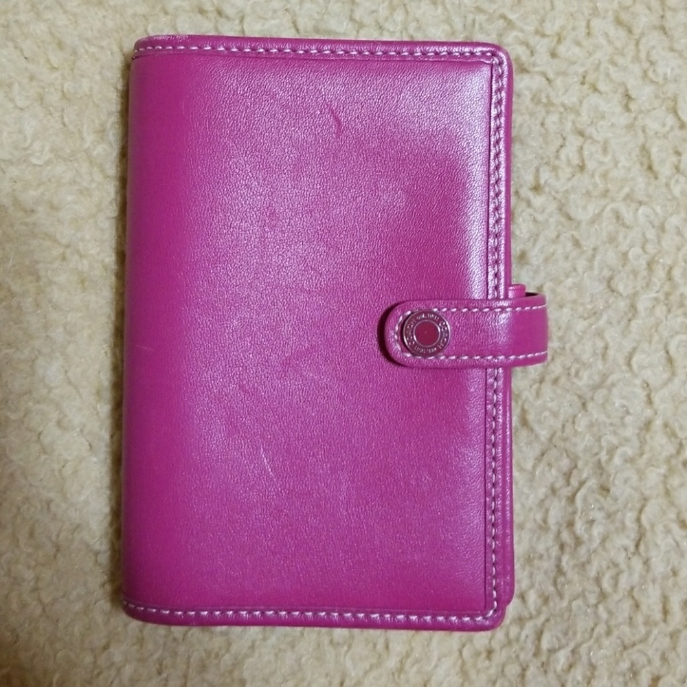 Authentic Coach Leather Date Book